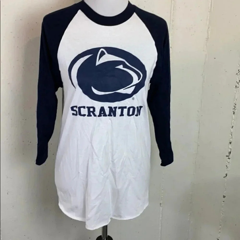 Champo S Penn State‎ Scranton white/blue 3/4 sleeve